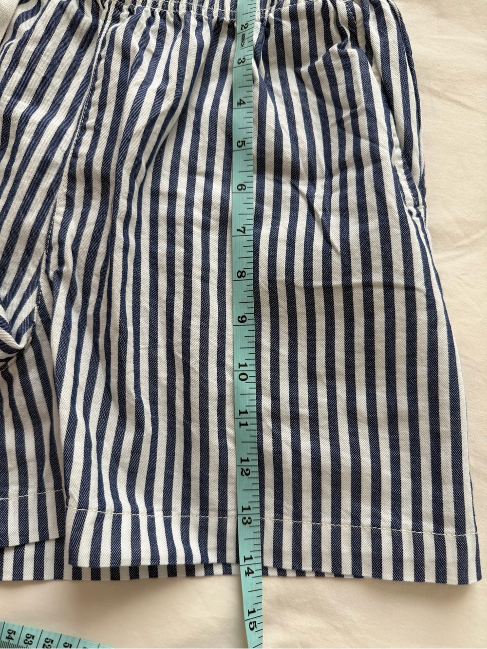 Uniqlo Women’s Cotton Easy Shorts in Blue Stripe - Picture 12 of 12